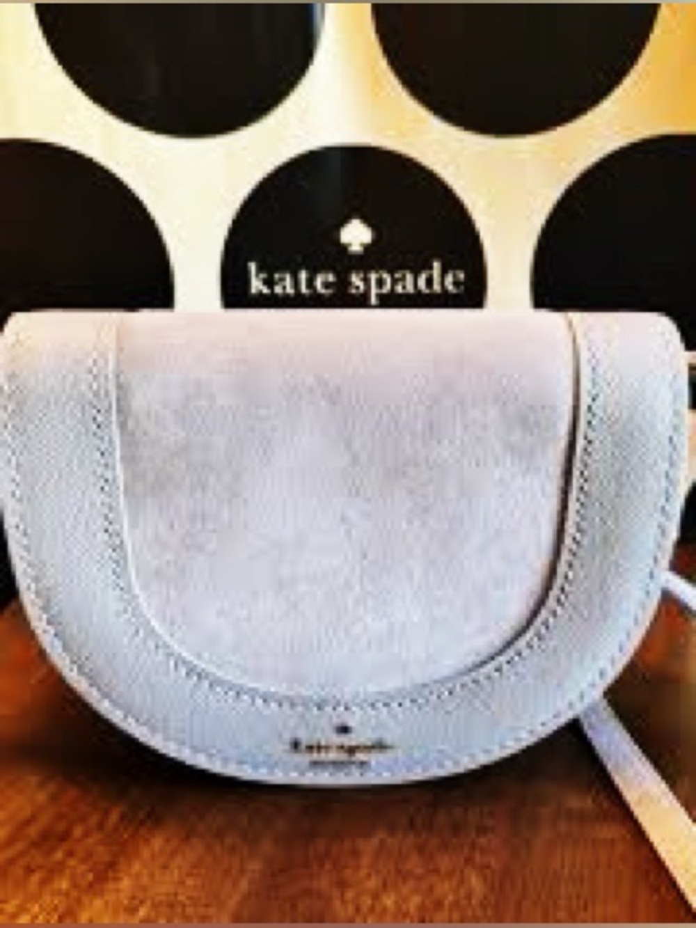 NWT Kate Spade ♠️ New York Luna Crescent Silhouette Leather/Suede crossbody $379 - Picture 12 of 14